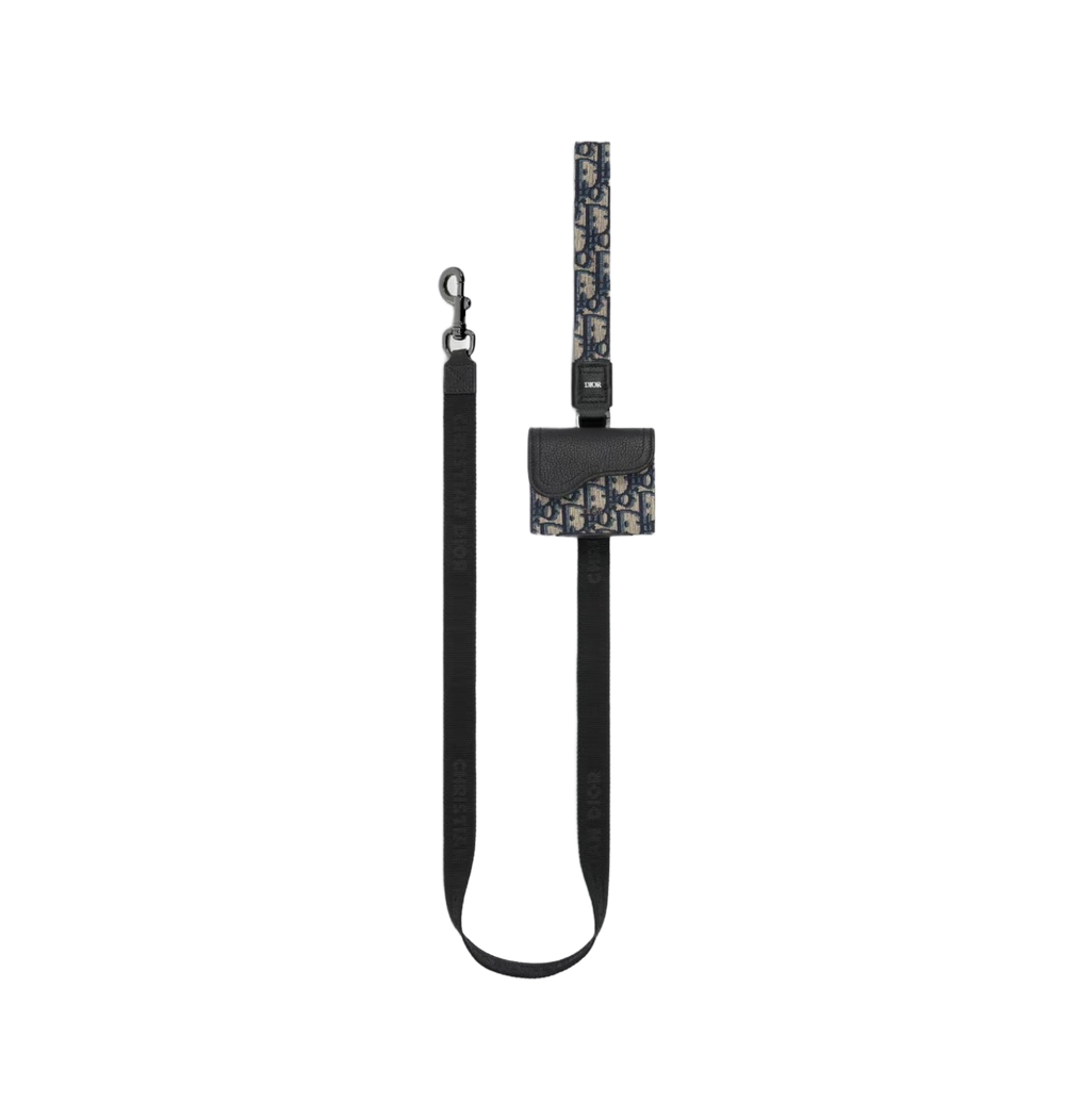 Dior Oblique — Leash + Pouch Set